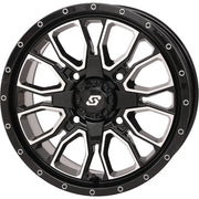 Fusion Dd Wheel  15x7 5+2 4/137 & 4/156 Gloss Blk/Mach