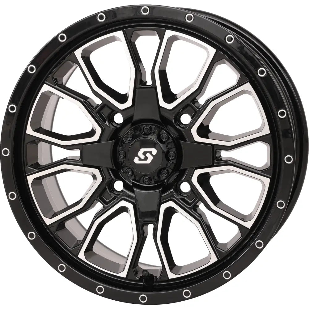 Fusion Dd Wheel  15x7 5+2 4/137 & 4/156 Gloss Blk/Mach