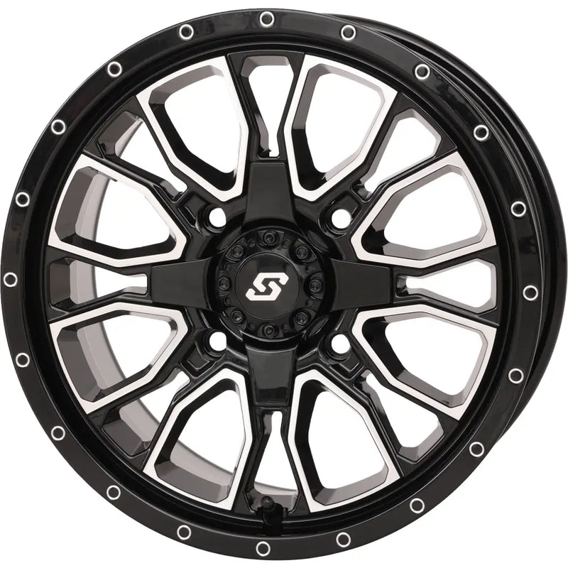 Fusion Dd Wheel  15x7 5+2 4/137 & 4/156 Gloss Blk/Mach