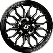 Onyx Wheel 12x7 4/156 +10mm Blk/Machined