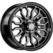 Sedona Onyx Wheel A-S26M-57056+10 - Black 15X7 156 10MM Machined