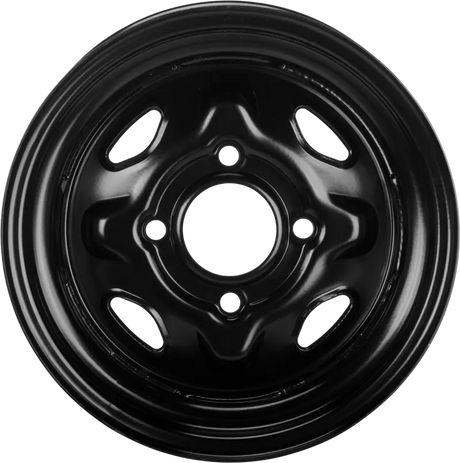 Sedona Steel 12x7 4/110 2+5 Blk Rear - SEDONA