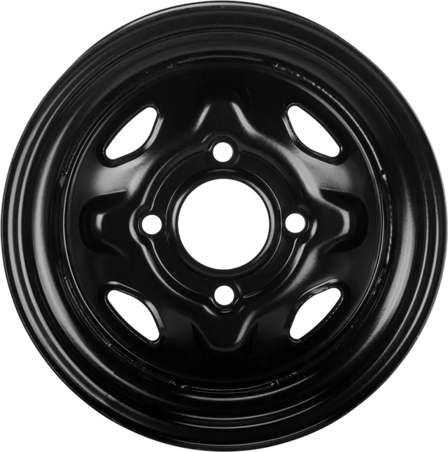 Sedona Steel 12x7 4/110 2+5 Blk Rear - SEDONA