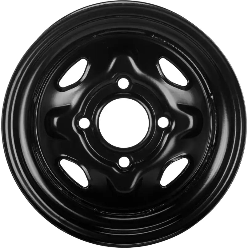 Sedona Steel 12x7 4/110 2+5 Blk Rear - SEDONA