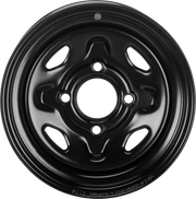 Sedona Steel 12x7 4/110 5+2 Blk Front - SEDONA