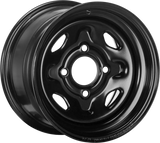Sedona Steel 12x7 4/110 5+2 Blk Front - SEDONA