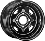 Sedona Steel 12x7 4/110 4+3 Blk Front/Rear - SEDONA