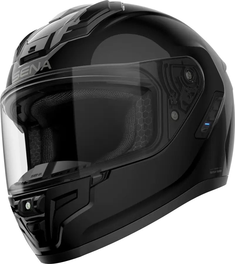 Phantom Ff Mesh Com Helmet Glossy Black Md - SENA