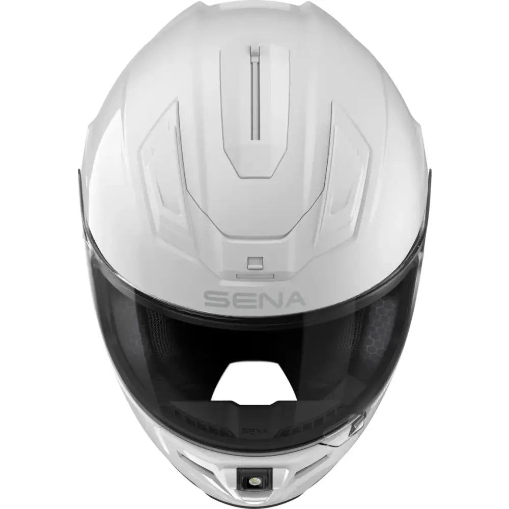 Phantom Ff Mesh Com Helmet Glossy White Lg - SENA