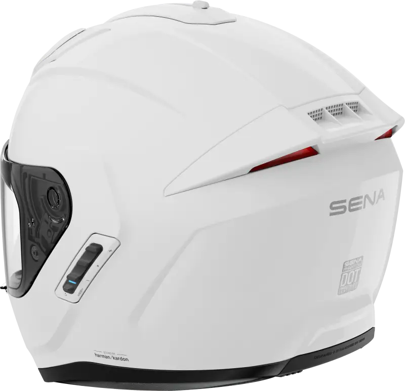 Phantom Ff Mesh Com Helmet Glossy White Sm - SENA