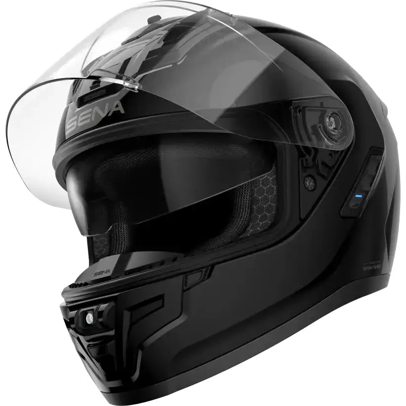 Phantom Ff Mesh Com Helmet Glossy Black Sm - SENA