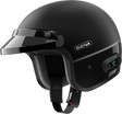 Surge Open Face Helmet W/Mesh Matte Black/Glossy Black Lg - SENA