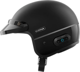 Surge Open Face Helmet W/Mesh Matte Black/Glossy Black Lg - SENA