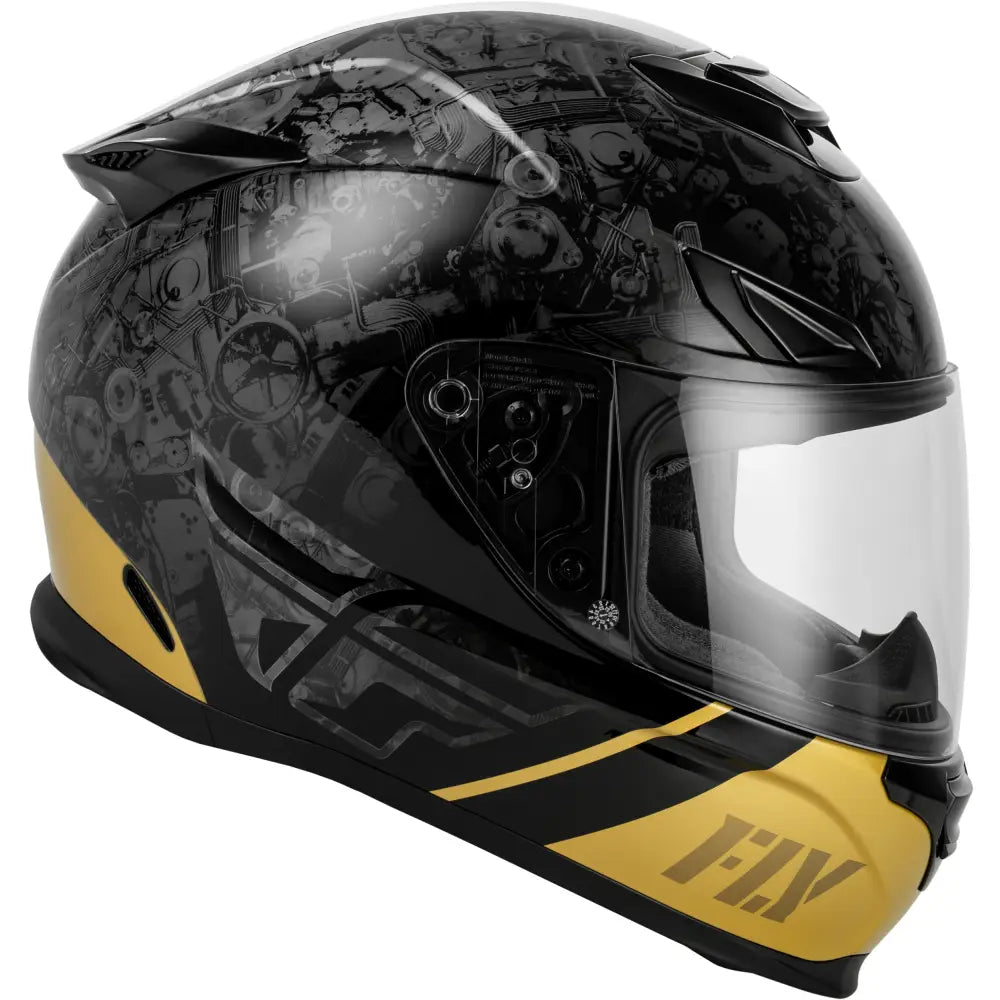 Sentinel Mech Helmet Black/Grey/Gold Xl