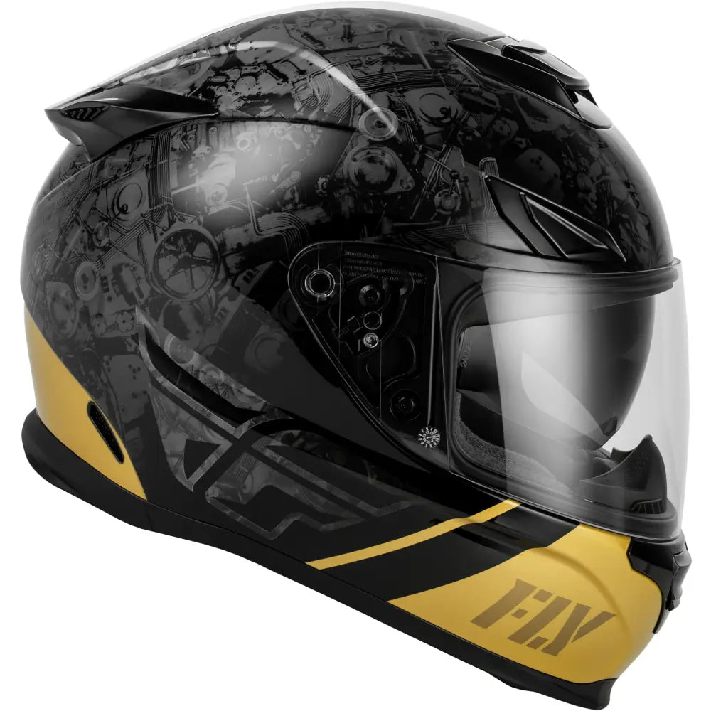 Sentinel Mech Helmet Black/Grey/Gold Xl