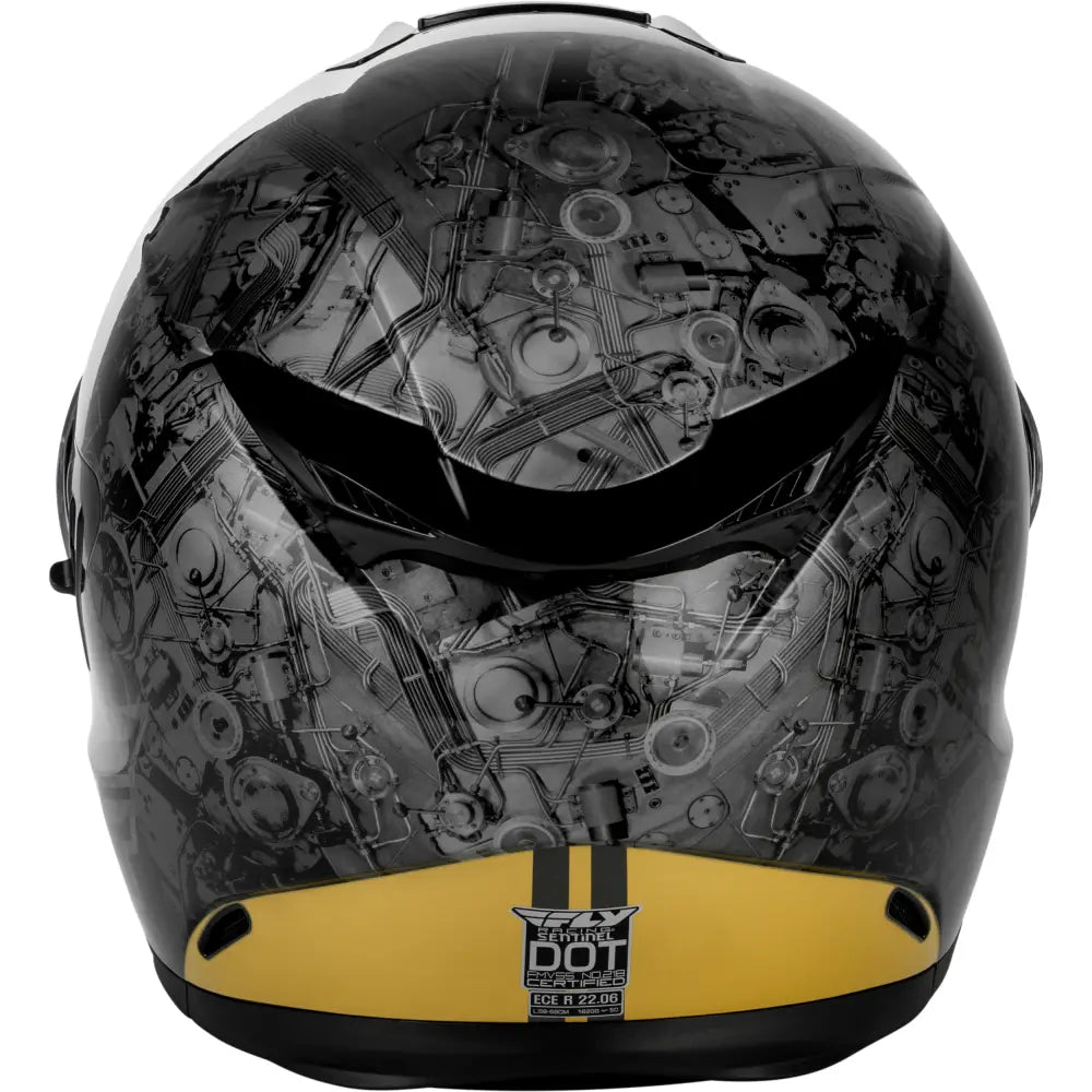 Sentinel Mech Helmet Black/Grey/Gold Xl