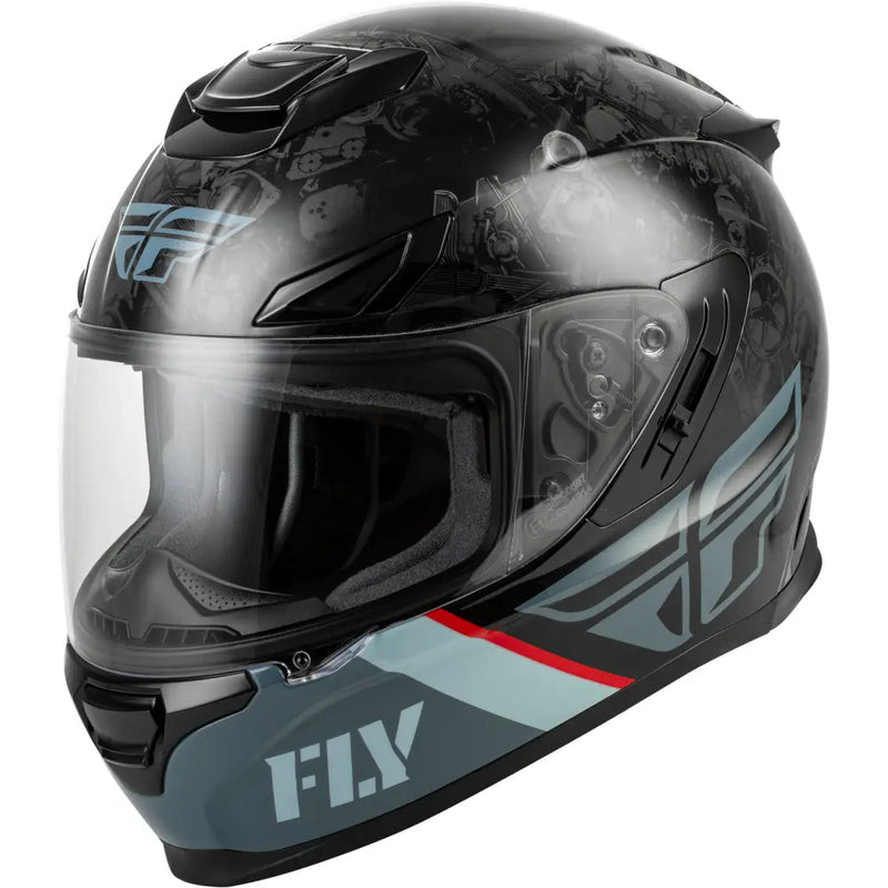 Sentinel Mech Helmet Black/Grey/Red 2x