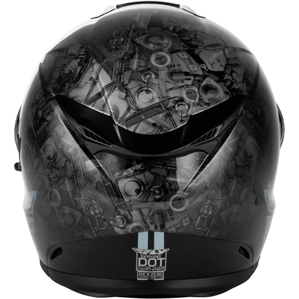 Sentinel Mech Helmet Black/Grey/Red Md