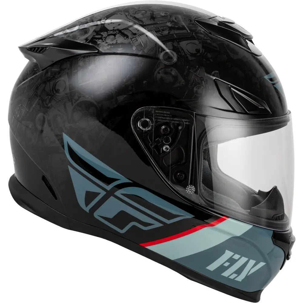 Sentinel Mech Helmet Black/Grey/Red Xl