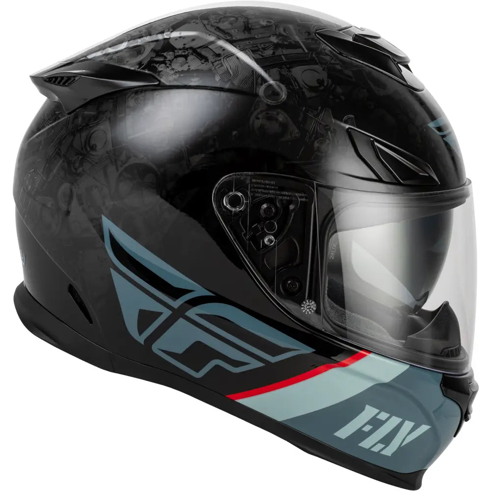Sentinel Mech Helmet Black/Grey/Red Xs