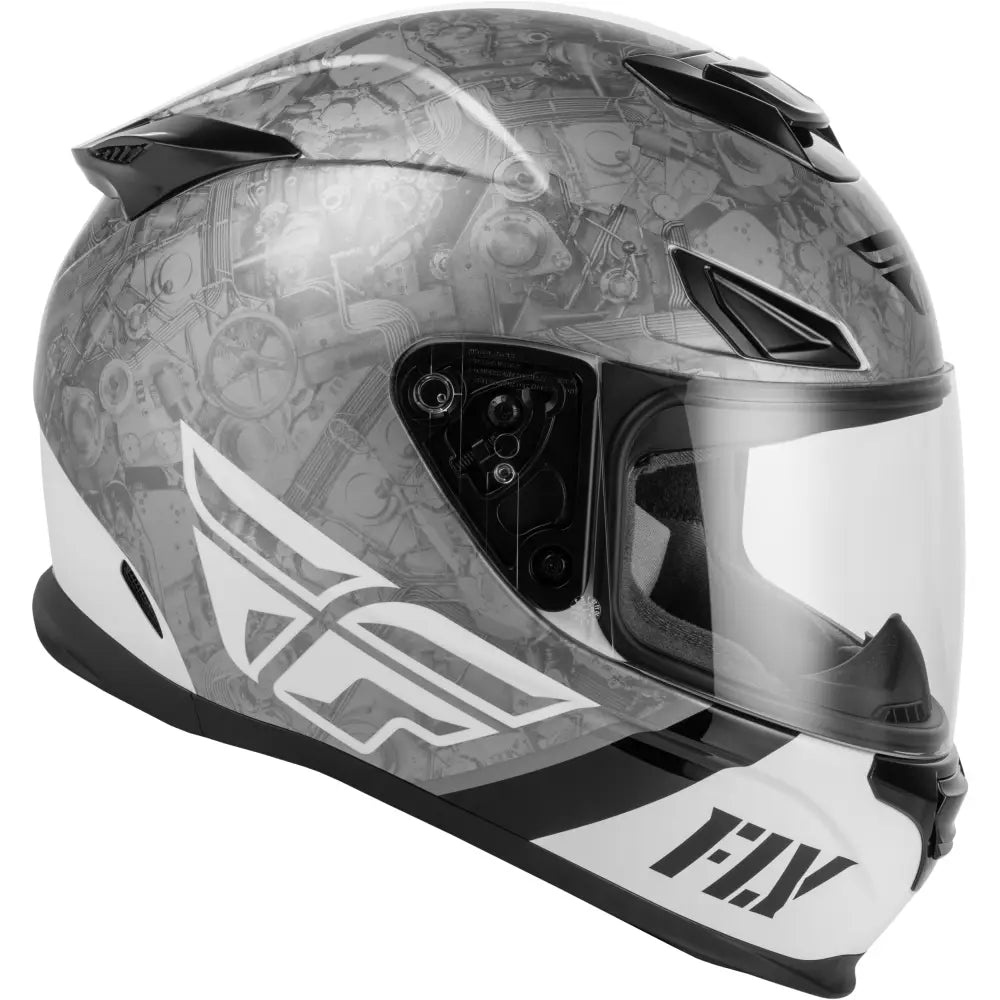Sentinel Mech Helmet Black/White/Grey Md