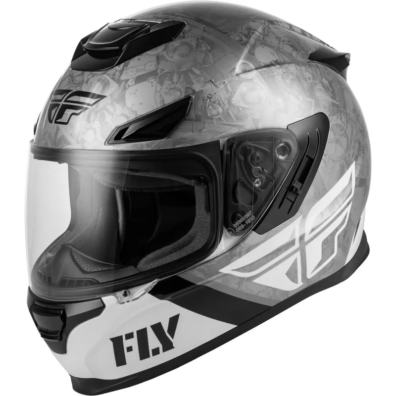 Sentinel Mech Helmet Black/White/Grey Sm