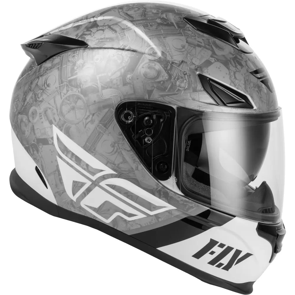 Sentinel Mech Helmet Black/White/Grey Xs
