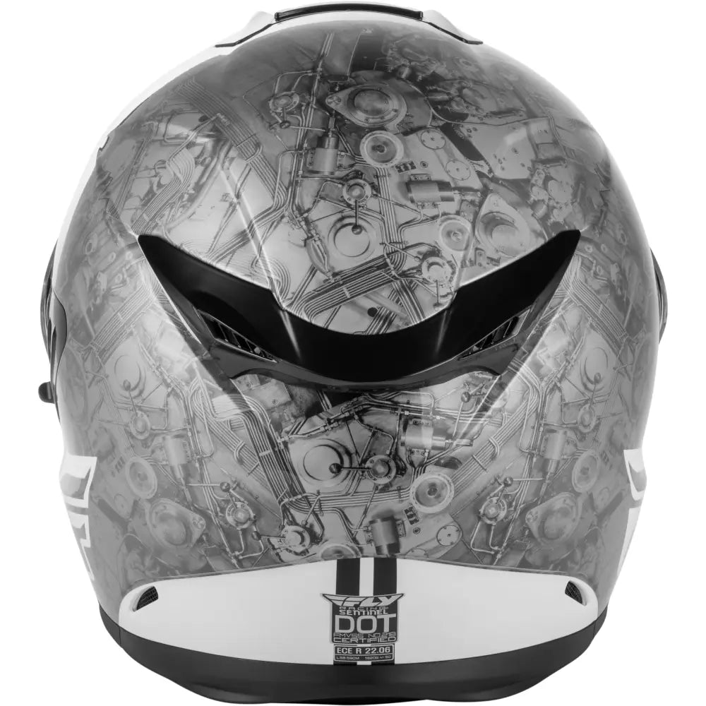 Sentinel Mech Helmet Black/White/Grey Xs
