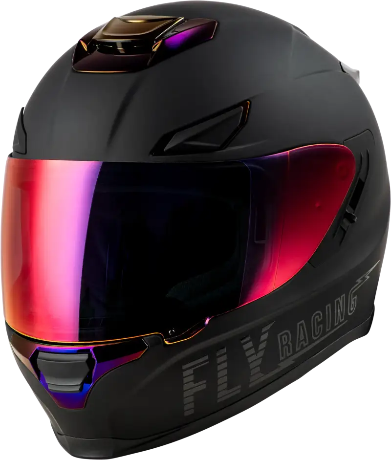 Sentinel Recon Helmet Matte Black/Purple Chrome Lg
