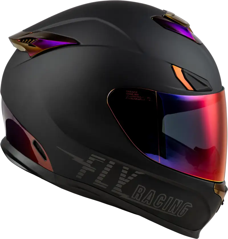 Sentinel Recon Helmet Matte Black/Purple Chrome Lg