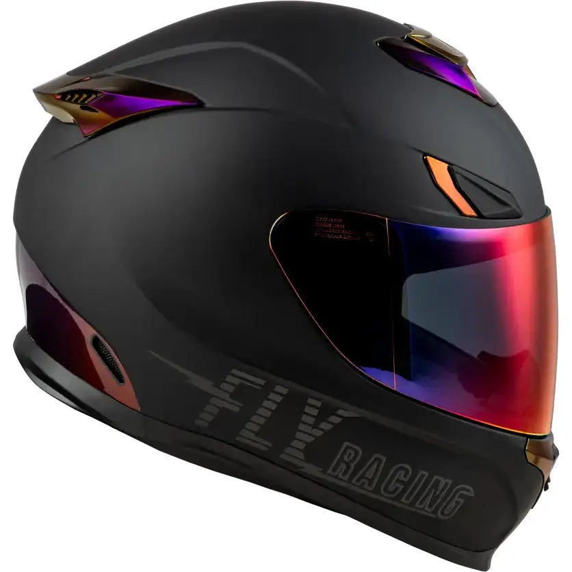 Sentinel Recon Helmet Matte Black/Purple Chrome Lg