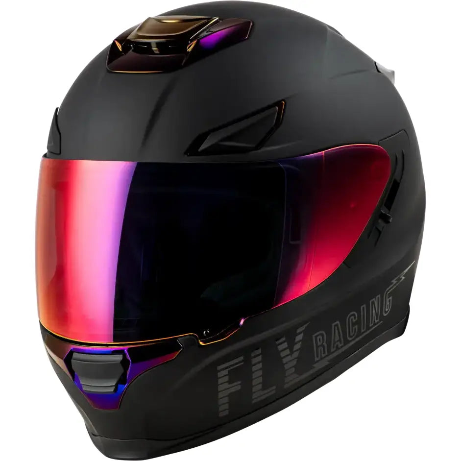 Sentinel Recon Helmet Matte Black/Purple Chrome Lg