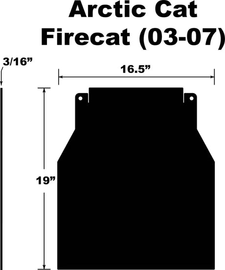 SF-FCAT037PB Snowflap  Arctic Cat Firecat/Sabercat 03 07