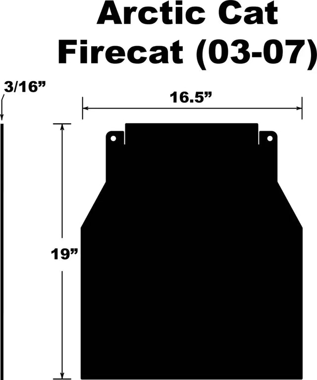 SF-FCAT037PB Snowflap  Arctic Cat Firecat/Sabercat 03 07