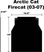 SF-FCAT037PB Snowflap  Arctic Cat Firecat/Sabercat 03 07