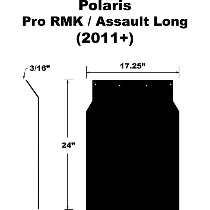 SF-PRO11PB-L Snowflap  Polaris Pro Rmk/Assault/Axys 2011+ L