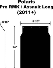 SF-PRO11PB-L Snowflap  Polaris Pro Rmk/Assault/Axys 2011+ L