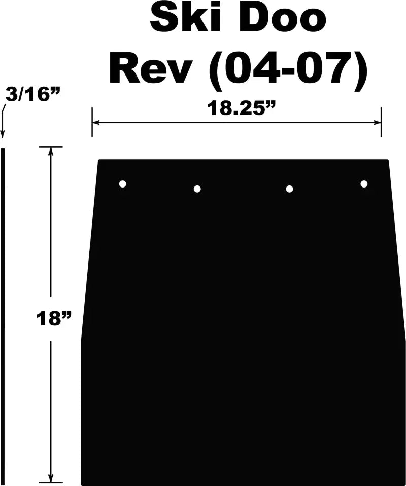 SF-REVPB Snowflap  Ski Doo Rev 04 07