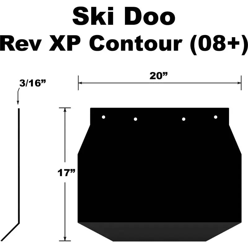 SF-XP08PB Snowflap  Ski Doo Rev Xp 2008+