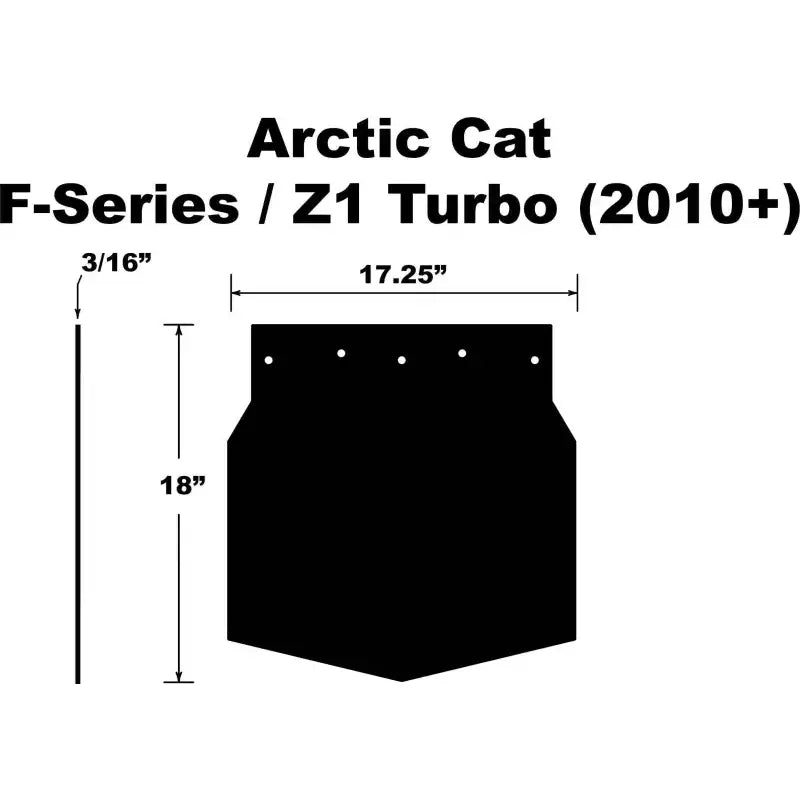 SF-Z1FPB Snowflap  Arctic Cat F Series/Z1 Turbo 2010+