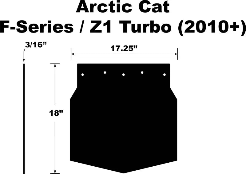 SF-Z1FPB Snowflap  Arctic Cat F Series/Z1 Turbo 2010+