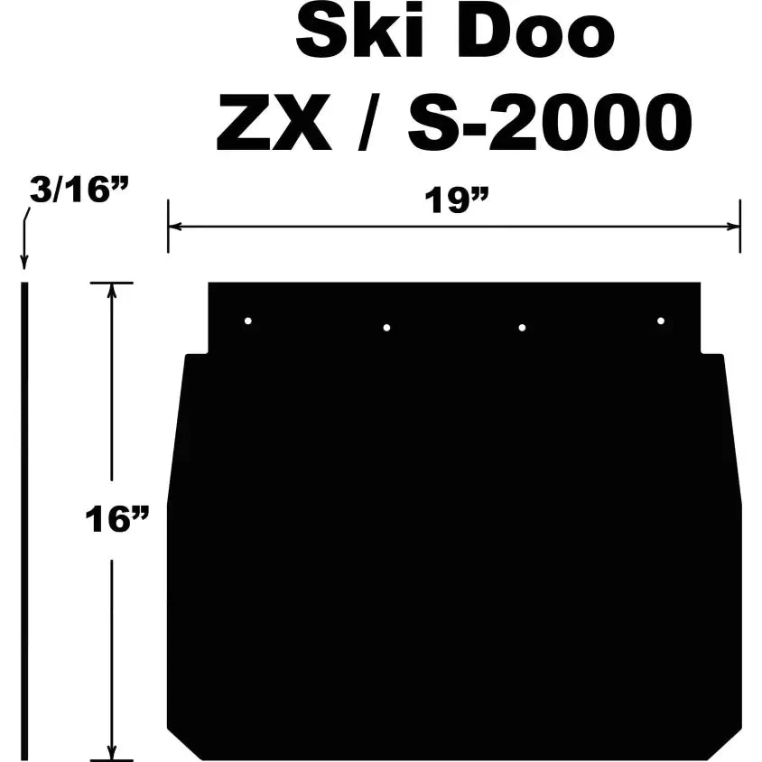 SF-ZX99PB Snowflap  Ski Doo Zx/S 2000 92 03