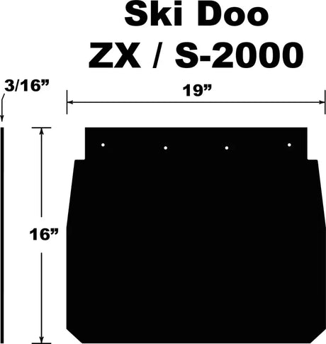 SF-ZX99PB Snowflap  Ski Doo Zx/S 2000 92 03