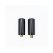 Black cylindrical SF70001 Santoro Fabworx crash bar parts with threaded brass ends