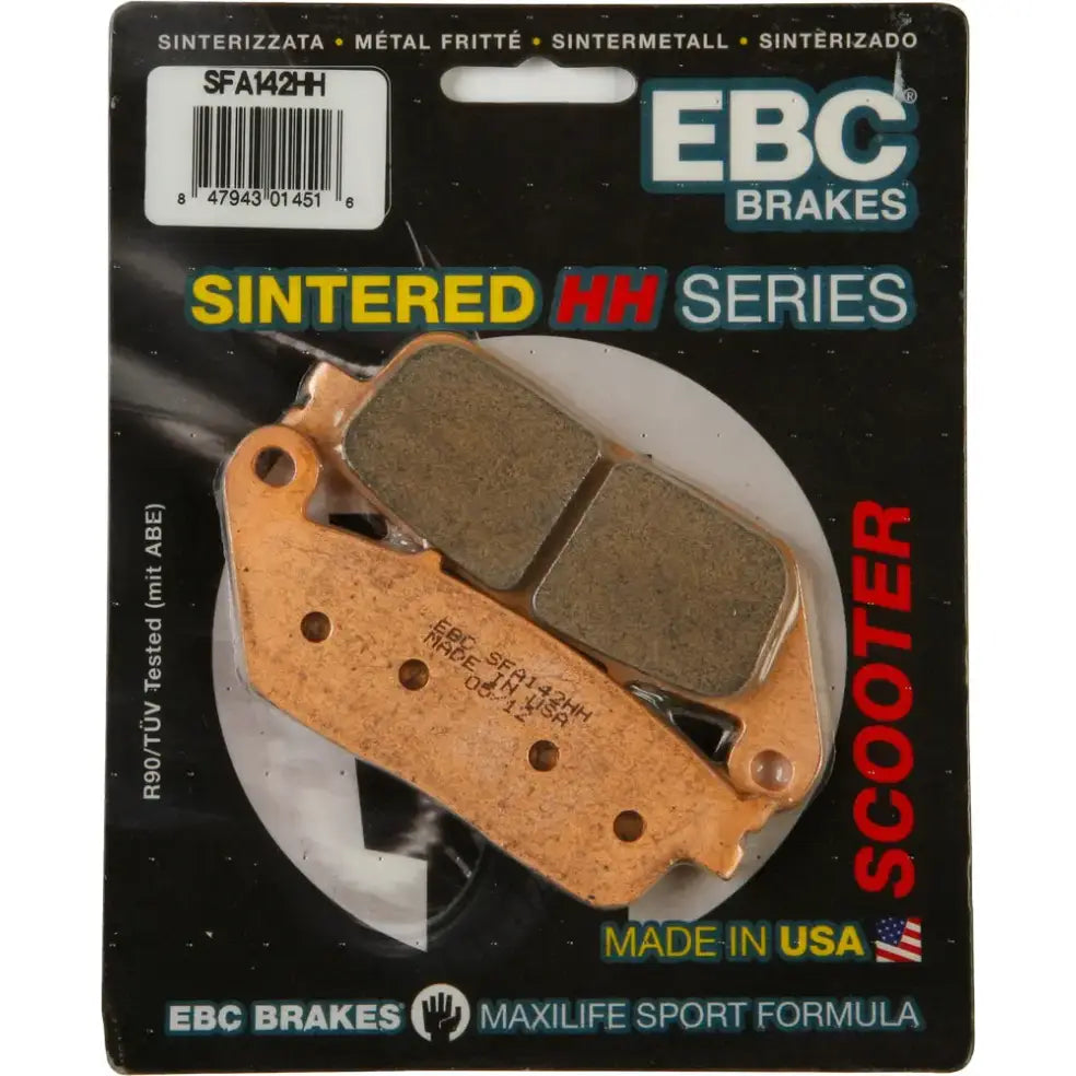 EBC SFA142HH brake pads, premium double H sintered scooter brake pads for better performance