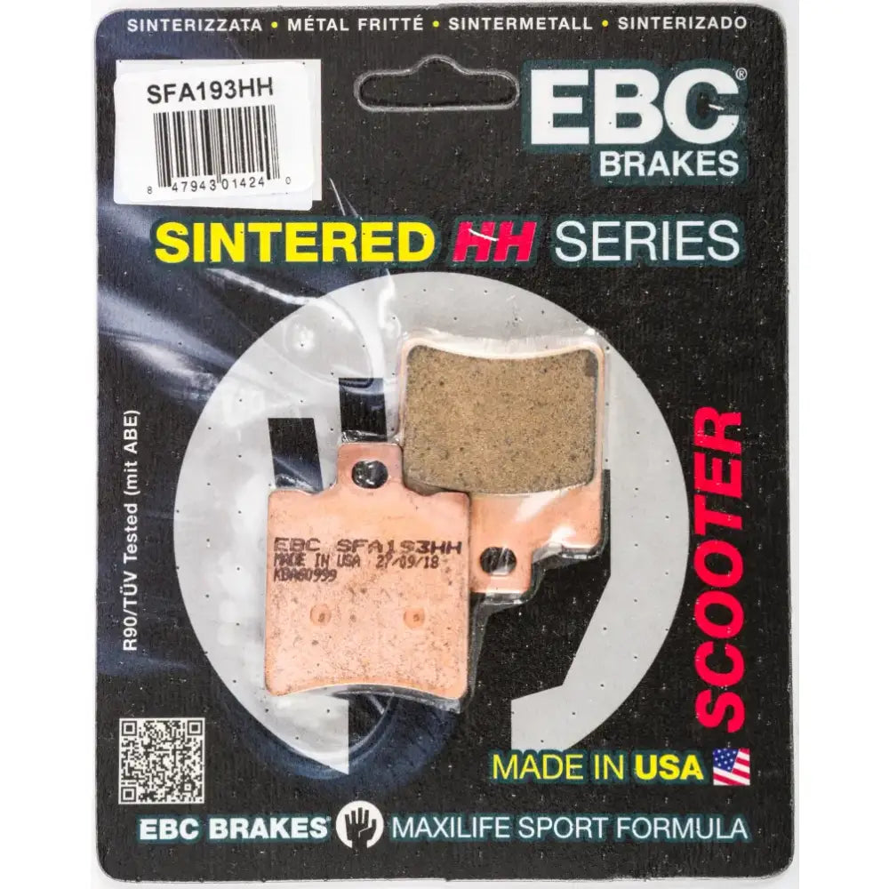 EBC SFA193HH Double H Sintered Brake Pads for scooters offering high performance
