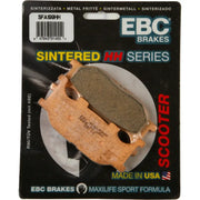 EBC Brakes SFA199HH Brake Pads product packaging, featuring Double-H sintered brake pads for superbike and street performance, made in the USA.