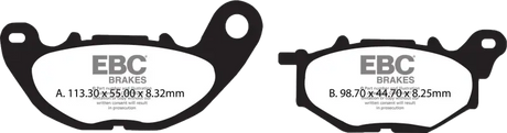 SFA705 Ebc Brake Pads Sfa705 Organic Scooter - RV and Auto Parts