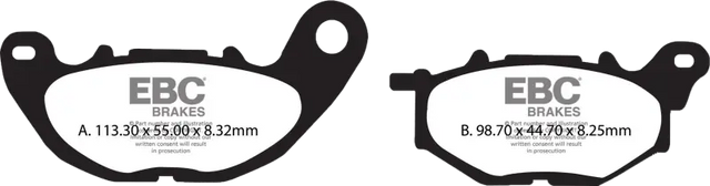 SFA705 Ebc Brake Pads Sfa705 Organic Scooter - RV and Auto Parts