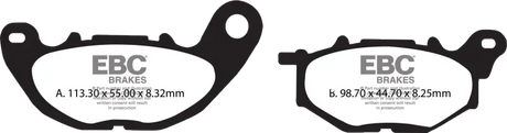 SFA705HH Ebc Brake Pads Sfa705Hh Double-H Sintered - RV and Auto Parts